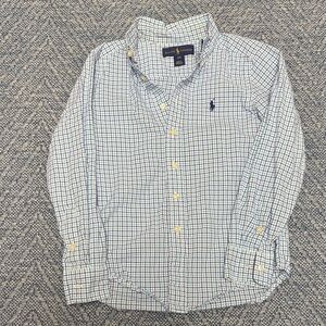 Polo Ralph Lauren Boys Windowpane Check Button-Down Shirt - color light blue